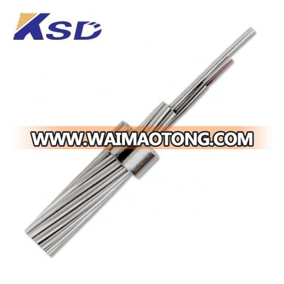 A Class Materials Central tube type 24 cores Single Mode Fiber Optical Fiber Seal Stainless Steel Tube Protection OPGW